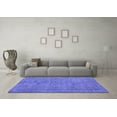 thumbnail image 3 of Ahgly Company Machine Washable Indoor Round Persian Blue Bohemian Area Rugs, 3' Round, 3 of 4