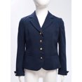 thumbnail image 3 of Doomiva Blazer Jacket for Kids Girls Long Sleeve Solid Lapel Formal Suit Coat School Uniform Dress Tops with Pocket Navy Blue 16, 3 of 8