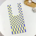 thumbnail image 5 of Casual Grid Pattern Woven Womens Braid Hand Shoulder Summer Beach Large, 5 of 8