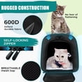 thumbnail image 3 of Top Tasta Transportín para perros y gatos, transportador para mascotas para gatos pequeños, medianos y grandes, transportador para perros con lados suaves, transportador para perros pequeños, portátil, 3 of 5