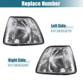 thumbnail image 3 of Unique Bargains Pair Clear Turn Signal Light Front Left Right Side Corner Signal Light for BMW E36 3 Series 1992-1998, 3 of 6