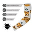 thumbnail image 5 of ALAZA Cute Cartoon Tigers UV Sun Protection Arm Sleeves UPF 50+ Compression Cooling Sleeve 1 Pair, 5 of 7