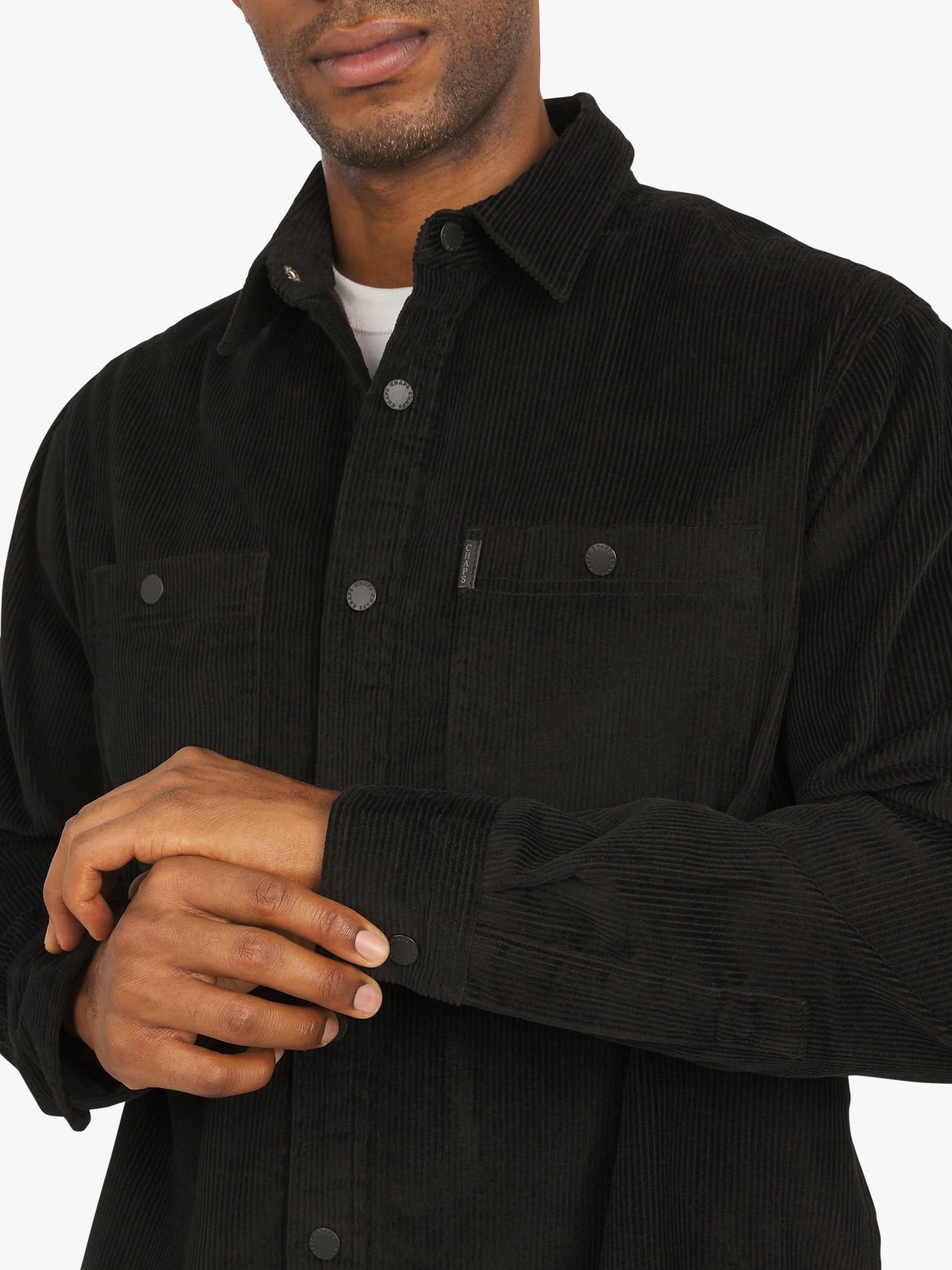 Chaps Men's & Big Men's Corduroy Flannel Lined Shirt, Sizes S-3XL