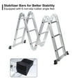 thumbnail image 6 of BETISEF 12.5ft 7 in 1 Multi-Purpose Ladder, Folding Aluminium Extension Ladder w/Anti-Slip Feet, EN 131 Standard 330LB Capacity, 6 of 8