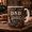 Black, variant on BBQ Dad Father's Day Gift Mug, Grill Master Coffee Cup for Dad