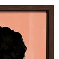 thumbnail image 3 of Kate and Laurel Sylvie Fashion Girl 3 Framed Canvas Wall Art by Kendra Dandy of Bouffants and Broken Hearts, 18x24 Brown, Decorative Chic Feminine Art for Wall, 3 of 7