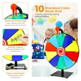 thumbnail image 4 of Vensio -DIY Interactive Prize Wheel Spinner with Erasable Board and Pen, 10-Grid Tabletop Roulette Spinner for Home Parties Trade Shows and Carnivals, Sturdy Metal Base, 4 of 10