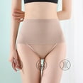 thumbnail image 2 of Timoontee Women's Seamless High Waist Tummy Control Panties Shorts Slimming Body Shaper Thong Underwear Briefs Intimates Shapewear Khaki XL, 2 of 9