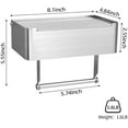 thumbnail image 3 of Toilet Paper Holder with Shelf Brushed Nickel, Flushable Wipes Dispenser Fits for Bathroom Wipe Storage, Keep Your Wipes Hidden Out of Sight - SUS304 Stainless Steel Wall Mount Organizer, 3 of 8