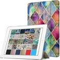 thumbnail image 1 of DuraSafe Cases For iPad PRO 12.9 - 1 Gen Slimline Series Lightweight Protective Cover with Dual Angle Stand & Clear PC Back Shell - Diamond Grid, 1 of 4