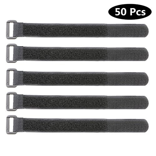 Elantek Correas de Amarre para Cables Reutilizables de Gancho y Bucle