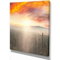 thumbnail image 2 of Saguaro Cactus At Colorful Sunset - Oversized Landscape Canvas Art, 2 of 3