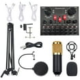 thumbnail image 1 of Multi-functional Live Sound Card BM800 Microphone Set Audio Recording Equipments (Black & Gold), 1 of 7