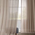 thumbnail image 4 of HPD Half Price Drapes SHFLNCH-M020-96 Rideau Transparent en Faux Lin (1 Panneau), 50 X 96, Taupe Douce, 4 of 10