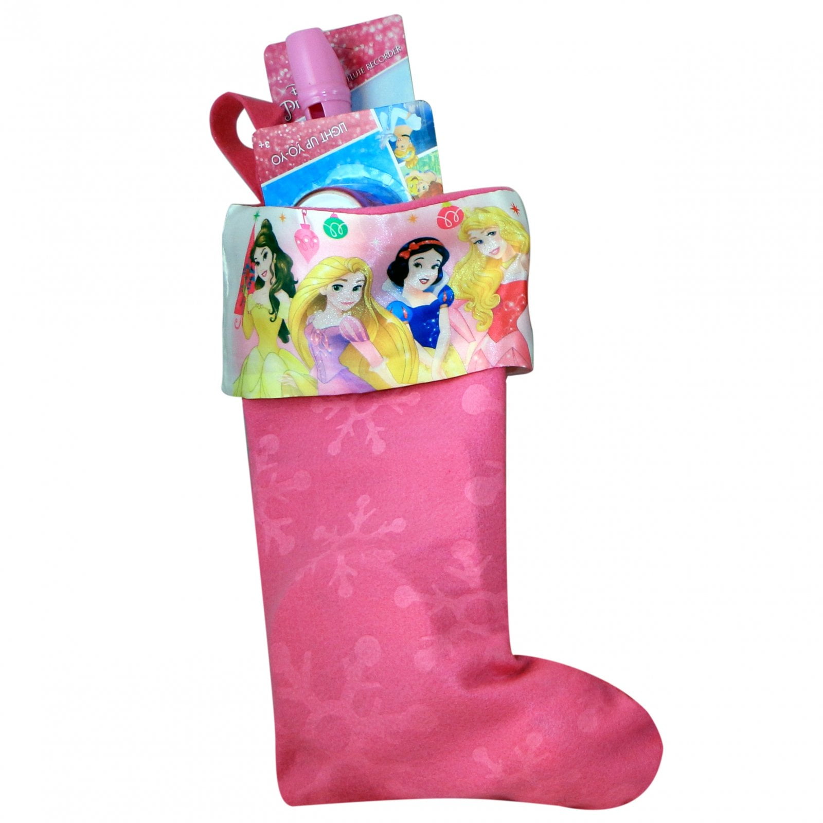 Disney Princess 18 Felt Christmas Stocking with Printed Satin Cuff