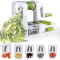 thumbnail image 1 of Spiralizer 4 -blade Vegetable Spiralizer Foldable Spiral Slicer Zucchini Noodle Veggie Pasta Spaghetti Maker - HZ, 1 of 5
