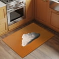 thumbnail image 3 of Orange Sky Bathroom Rug Washable 2x3 Entryway Rug Non Slip Abstract Sky White Minimalist Front Door Mat Low Pile Indoor Doormat Throw Floor Carpet for Kitchen Bedroom Entrance, 3 of 9