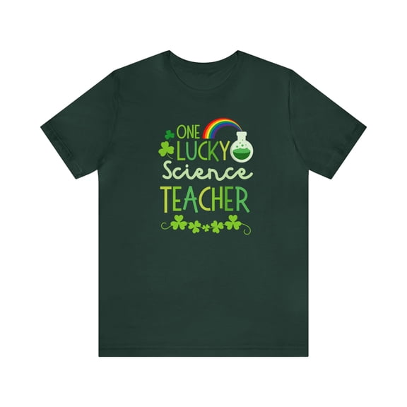 One Lucky Science Teacher St Patricks Day Shirt