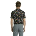 thumbnail image 3 of Birdie Bound Men's & Big & Tall Men's Day of the Dead Print Polo Shirt with Short Sleeves, Sizes XS-4XLT, 3 of 6