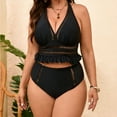 thumbnail image 2 of YUEHUA Women Plus Size High Waisted Bikini - Two Piece Swimsuit Bathing Suit V-Wired 2026 Swimwear, 2 of 7