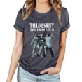thumbnail image 1 of TayIor Sw1ft Chemises, Tyler Sw1ft Merch, Tyler Sw1ft, Mode Décontractée Imprimée Col Rond Manches Courtes Chemises Blouse Femme Graphique Amateur de Musique TKFASHION Argent TG, 1 of 5