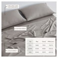 thumbnail image 5 of Linen Blend 4-Piece Sheet Set, Cooling & Breathable TENCEL™ Lyocell & Linen Blend, King, Grey, 5 of 7