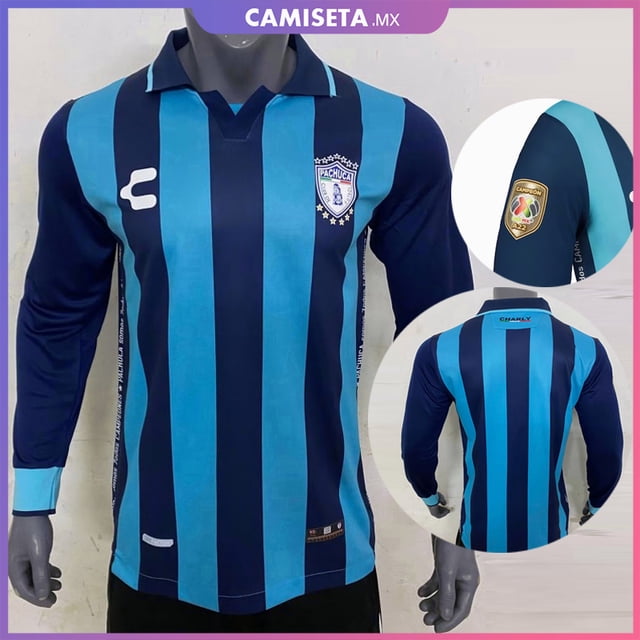2022/23 Jersey Pachuca Campeon Edición Conmemorativa Manga Larga Camisas de Fútbol Gao Jiahui unisex