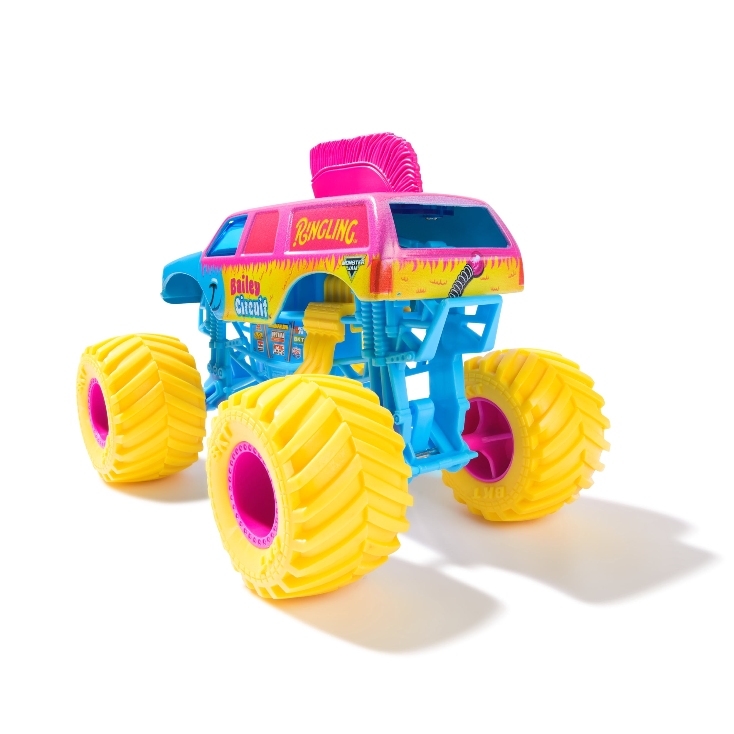 Monster Jam, Official Ringling Bailey Circuit Monster Truck, Collector Die-Cast Vehicle, 1:24 Scale, Kids Toys for Boys and Girls Ages 3 and up