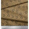 thumbnail image 2 of Soimoi Brown Poly Georgette Fabric Coffee Food Printed Fabric 1 Yard 42 Inch Wide, 2 of 3