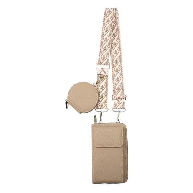 Cartera pequeña de piel para teléfono móvil, bandolera para mujer, con ranuras para tarjetas, mini monedero, moderno soporte para teléfono móvil para viajes, compras y uso diario.