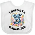 thumbnail image 3 of Inktastic Schnauzer Dog Lover Girls Baby Bib, 3 of 4