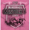 thumbnail image 2 of Bluegrass State Kentucky Horse Race Womens Fitted Plus Size Graphic Tee Brisco Brands 2X, 2 of 5