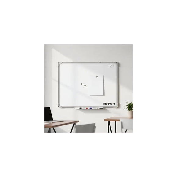 Pizarrón Blanco para Pared Nextep 45 x 60 cm | Marco de Aluminio | Color Blanco
