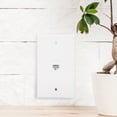 thumbnail image 3 of CA Panel,1 Port CAT6 White CA Wall Panel Wall Plate Effortless Installation, 3 of 13