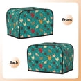 thumbnail image 3 of Yiaed Hens And Rooster Print Two Slice Bread Machine Cover, Universal Size Kitchen Appliance Cover for Bread Machine,Bread Machine Cover, 3 of 7