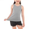thumbnail image 4 of UACY Girls Crop Tank Tops Ribbed Knit Undershirts Crew Neck Dance Top Kids Sleeveless Sports Shirts for Gym Yoga, 4 of 4