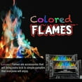 thumbnail image 5 of 10 Pcs Flammes Magiques Paquets de Changement de Couleur pour Foyer, Feux de Camp, Cheminées Extérieures, Poudre Colorée, 5 of 5