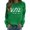 Green, variant on Halloween Sweatshirt for Women Hoodless Sweatshirt for Comfort and Cozy Seasonal in Casual Fall and Winter Wardrobe Pink L