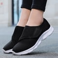thumbnail image 6 of RotHome Women’s Breathable Summer Sneakers Black Orthopedic Walking Shoes Wide Width Diabetic Velcro Sneakers for Swollen Feet Plantar Fasciitis Maternity, 6 of 8
