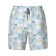 thumbnail image 4 of Lsque Mens Swim Trunks Cute Cat Pattern - Bathing Suit Compression Liner - Beach Swim Shorts Swimwear - (S-3XL) - Stretch Quick Dry -Large, 4 of 9