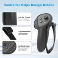 thumbnail image 3 of Silicone Cover Set for Meta Quest 3, Upgraded Design Full Protection for Quest 3, 4 in 1 VR Accessories Protective Cover for Oculus Quest 3, Ideal Present for Birthday and Christmas, 3 of 7