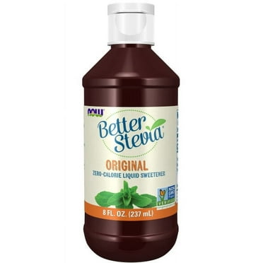 NOW Foods BetterStevia Original Zero-Calorie Liquid Sweetener, Keto Friendly, Suitable for Diabetics, No Erythritol, 8-Ounce