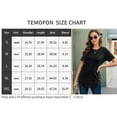thumbnail image 2 of SWQZVT Women Top Loose Casual Black Blouse Women's High Low Tunics Short Sleeve T Shirts Summer Fashion Tops Size XL, 2 of 5