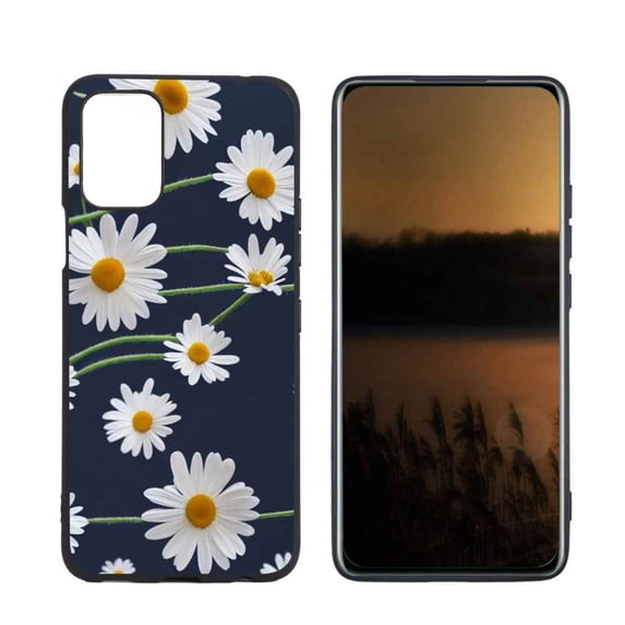 Daisies Phone Case, Degined for LG Q52 Case Men Women, Flexible Silicone Shockproof Case for LG Q52