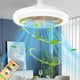 thumbnail image 4 of Ventilador de techo con control remoto, luz LED y aromaterapia | 3 velocidades y 3 modos de luz | Base E27 para dormitorio, sala de estar y estudio, 4 of 6