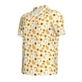 thumbnail image 2 of Balery Shiba Inu Sunflower Printed Men’s Short Sleeve Polo Shirt, Midweight Men's Shirt,Golf Polo shirts -X-Large, 2 of 9