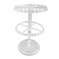 thumbnail image 4 of Segolike Earring Organizer Holder,Rotating Hanging Rack,Jewelry Display Stand,Storage Rack for Necklace Vanity Table Earrings Bracelet 2 Tier Clear, 4 of 8