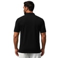 thumbnail image 5 of OIOLOYJM Mens Polo Shirts Short Sleeve Quick Dry Golf Shirt Athletic Business Work T-Shirt Workout Running Lightweight Top Black L, 5 of 5
