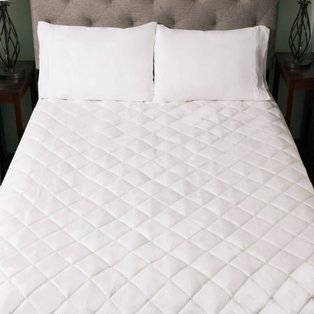 Quilted Mattress Covers - Snuggle Home Quilted Fitted Memory Foam Bedroom Mattress Pad, 4 Sizes
