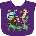 thumbnail image 3 of Inktastic Cute Lizards Hanging out Boys or Girls Baby Bib, 3 of 4